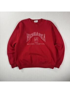 Vintage 90s Nebraska Spellout Collegiate Sweater